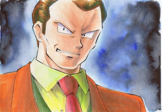 Giovanni en costume orange